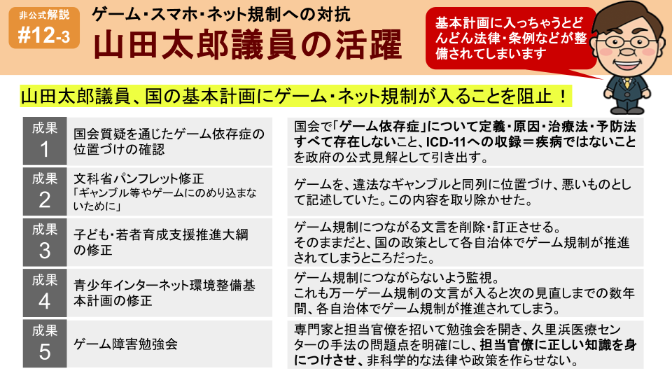 ゲーム規制への対抗